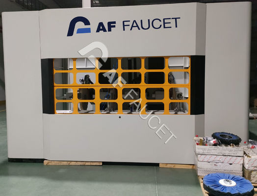 RTAF-AP04AZ-الزنك سبيكة آلة التلميع الصحية، 4 أسطوانات عجلات المكواة آلة التلميع، CNC آلة التلميع